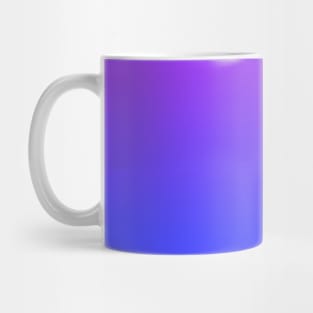 Neon Blue and Bright Neon Purple Ombré Shade Color Fade Mug